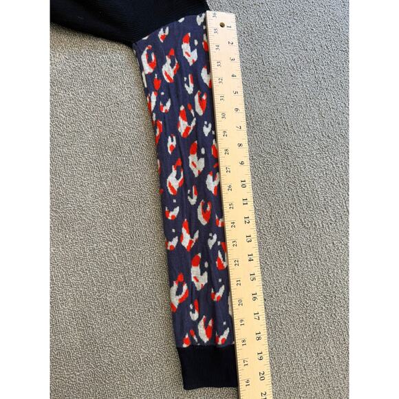 Aritzia Wilfred Free Women's Leopard Print Sweater Size S Crew Neck Long Sleeve - Picture 7 of 11